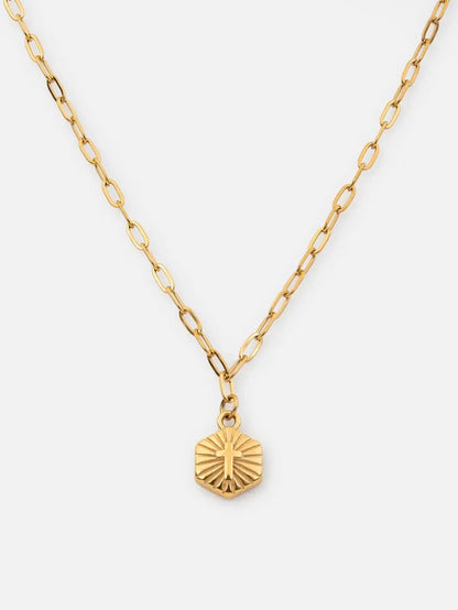 Radiant Cross Necklace