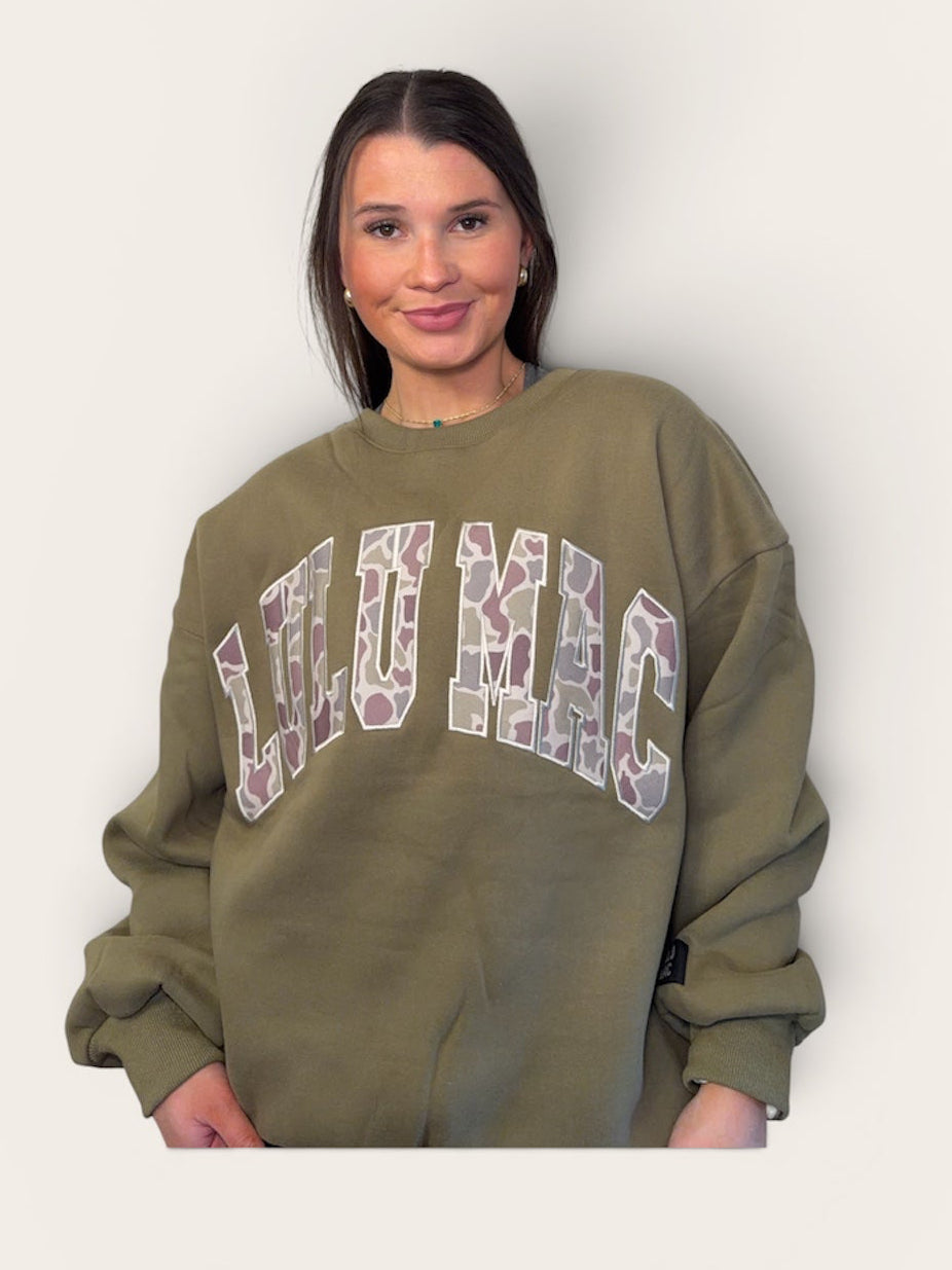 Green Camo Lulu Mac Sweatshirt