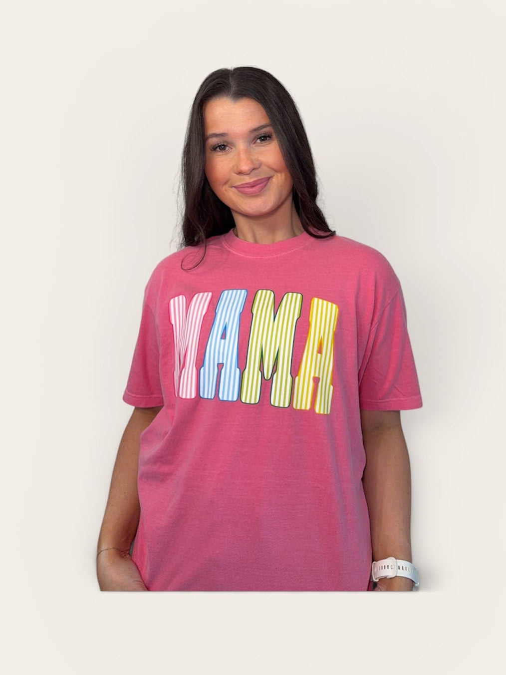 Striped Mama Tee